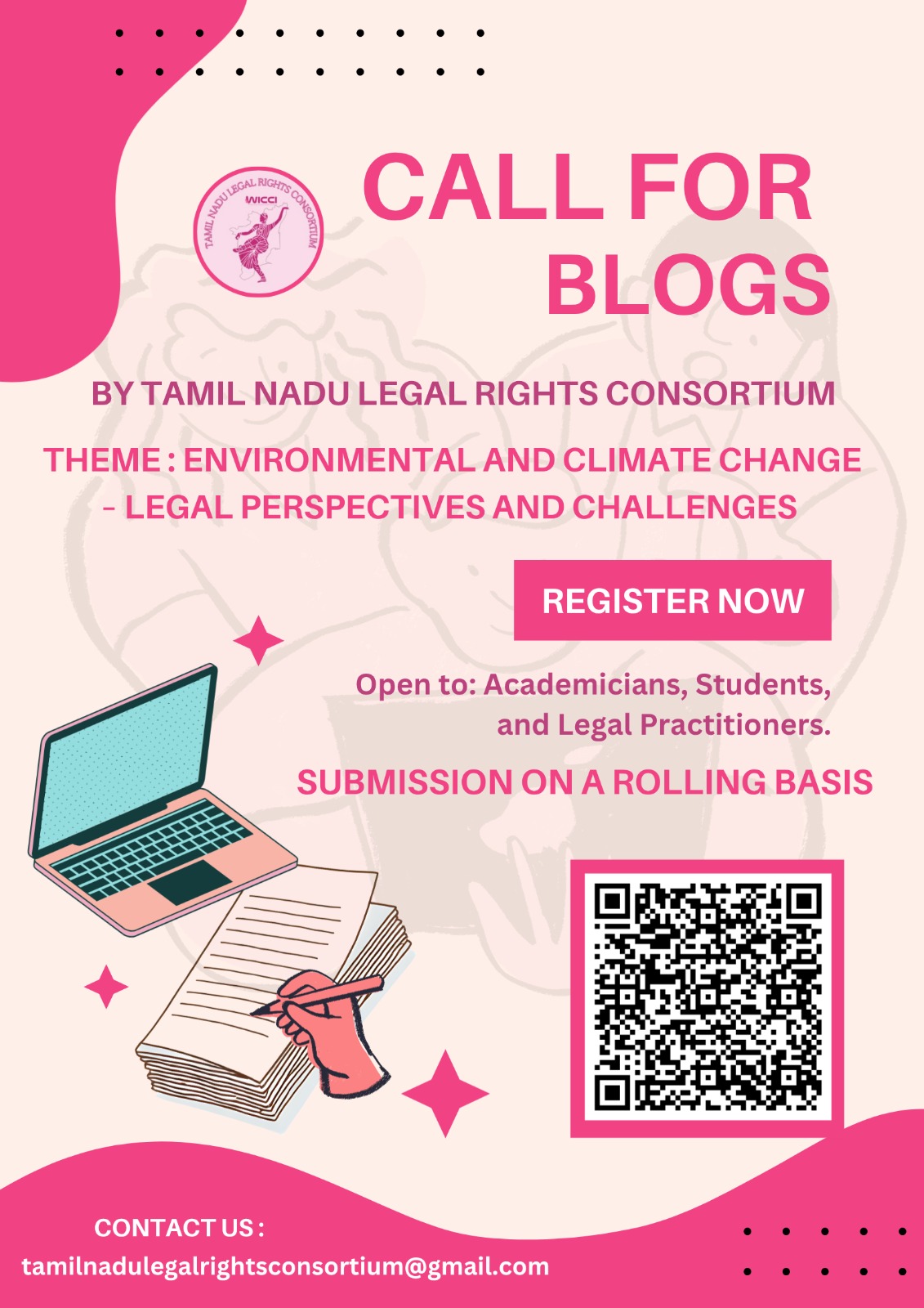 📢 TNLRC | CALL FOR BLOGS :  Environmental & Climate Change