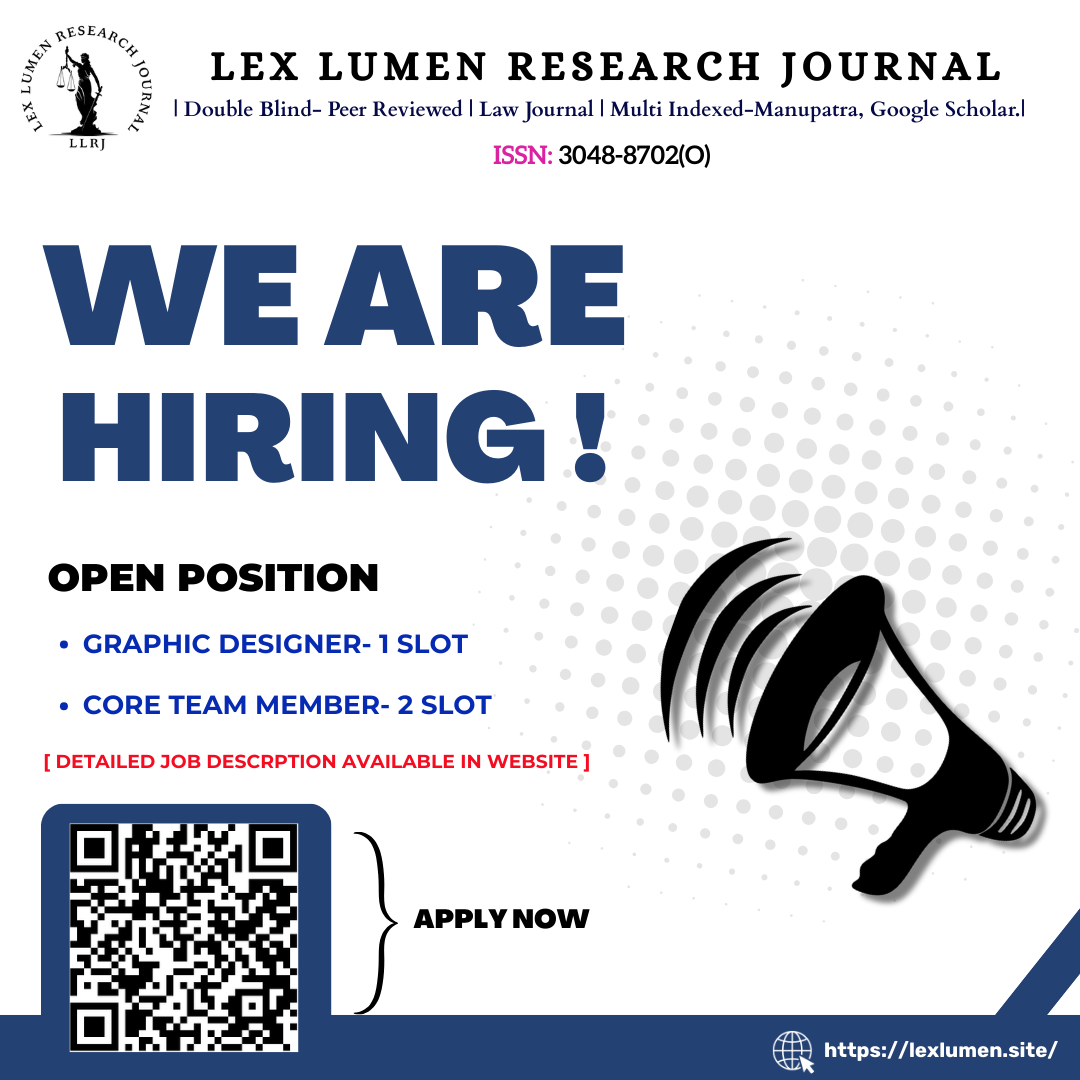 LLRJ | Recruitment Alert